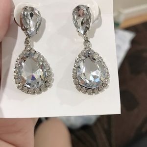 Diamond earring fall wedding Clear Long Jewelry